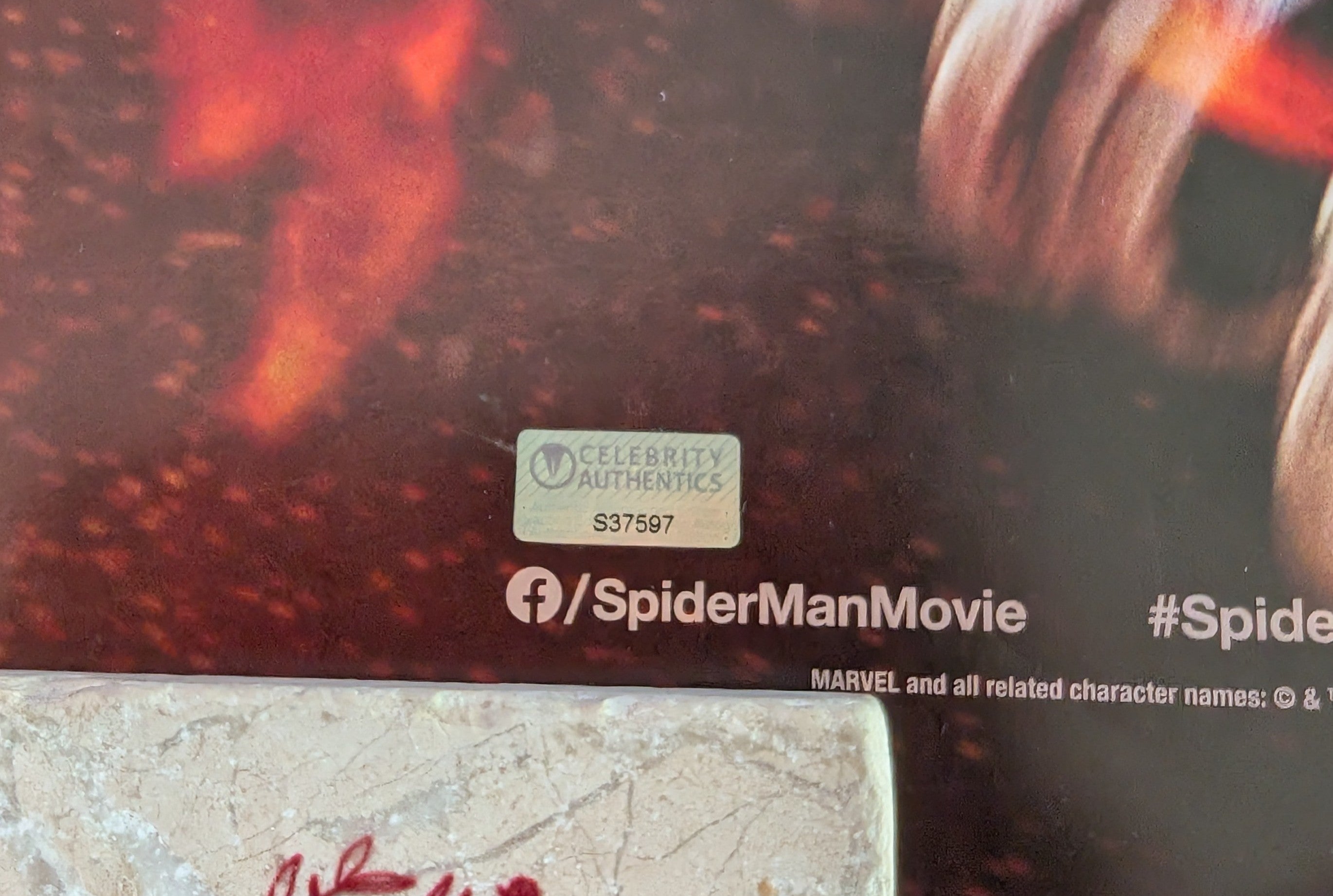 Original DS 27x40 Spider-Man: No Way Home Poster Signed by Benedict Cumberbatch, Andrew Garfield & Willem Dafoe