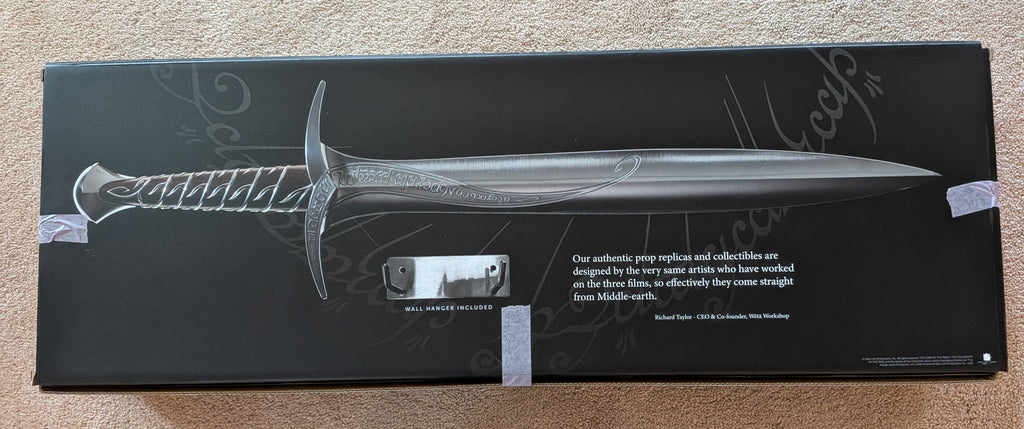 Multi-Signed Wētā Workshop x FAN EXPO Exclusive – 25th Anniversary Lord of the Rings 1:1 Scale Sting Sword Replica Limited Edition