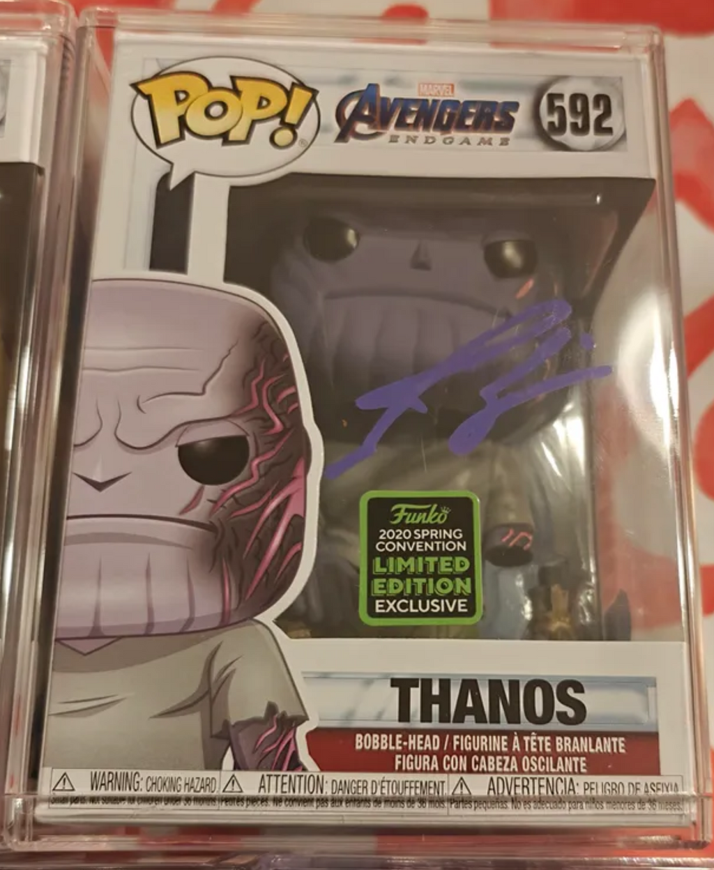 6x Downey Jr Brolin Hemsworth Evans + 2 Signed Marvel Avengers Endgame Funko Pop Set
