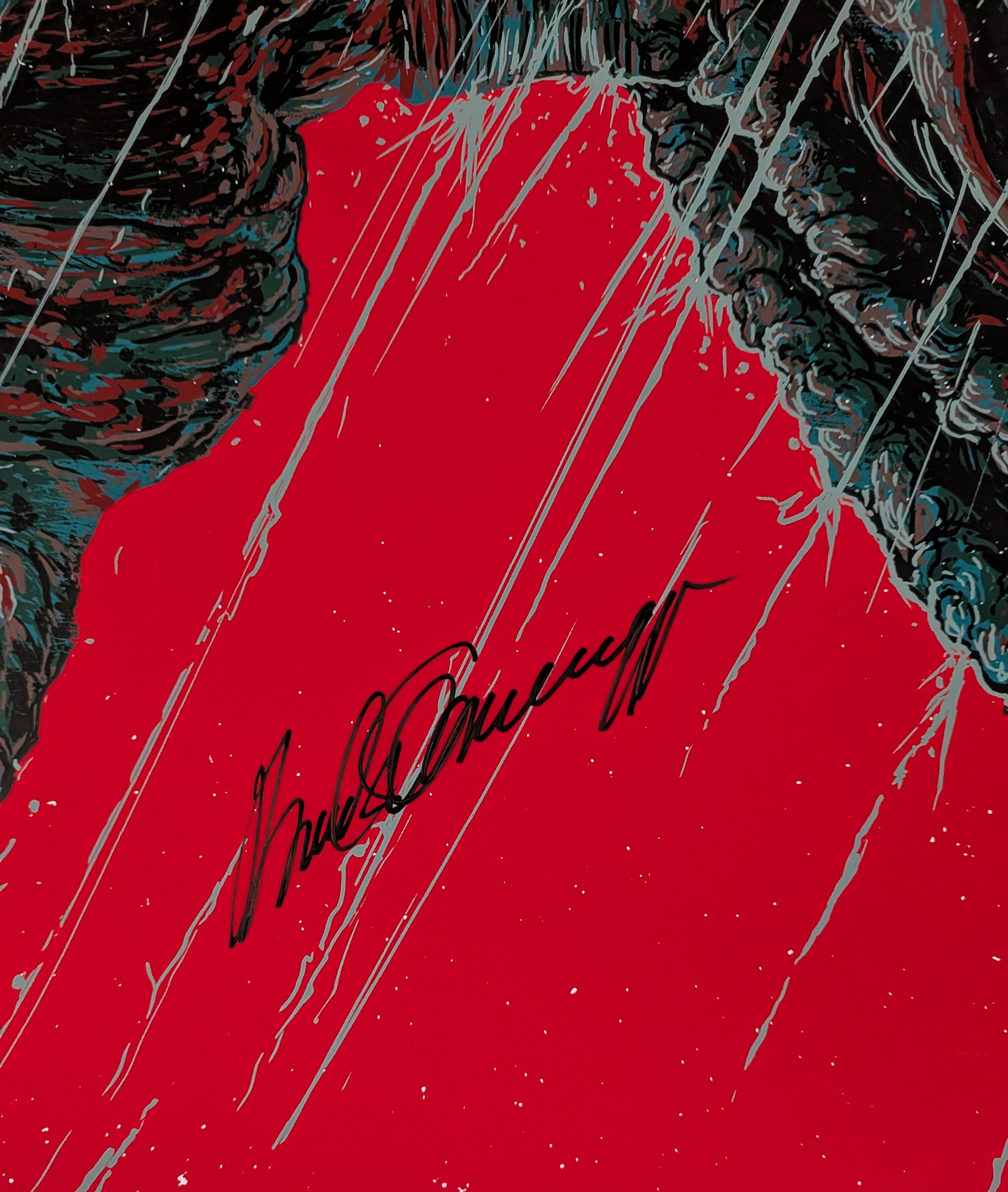 Arnold Schwarzenegger Signed Predator 24x36 Fine Art Giclée Print by Ash Thorp – One-of-One
