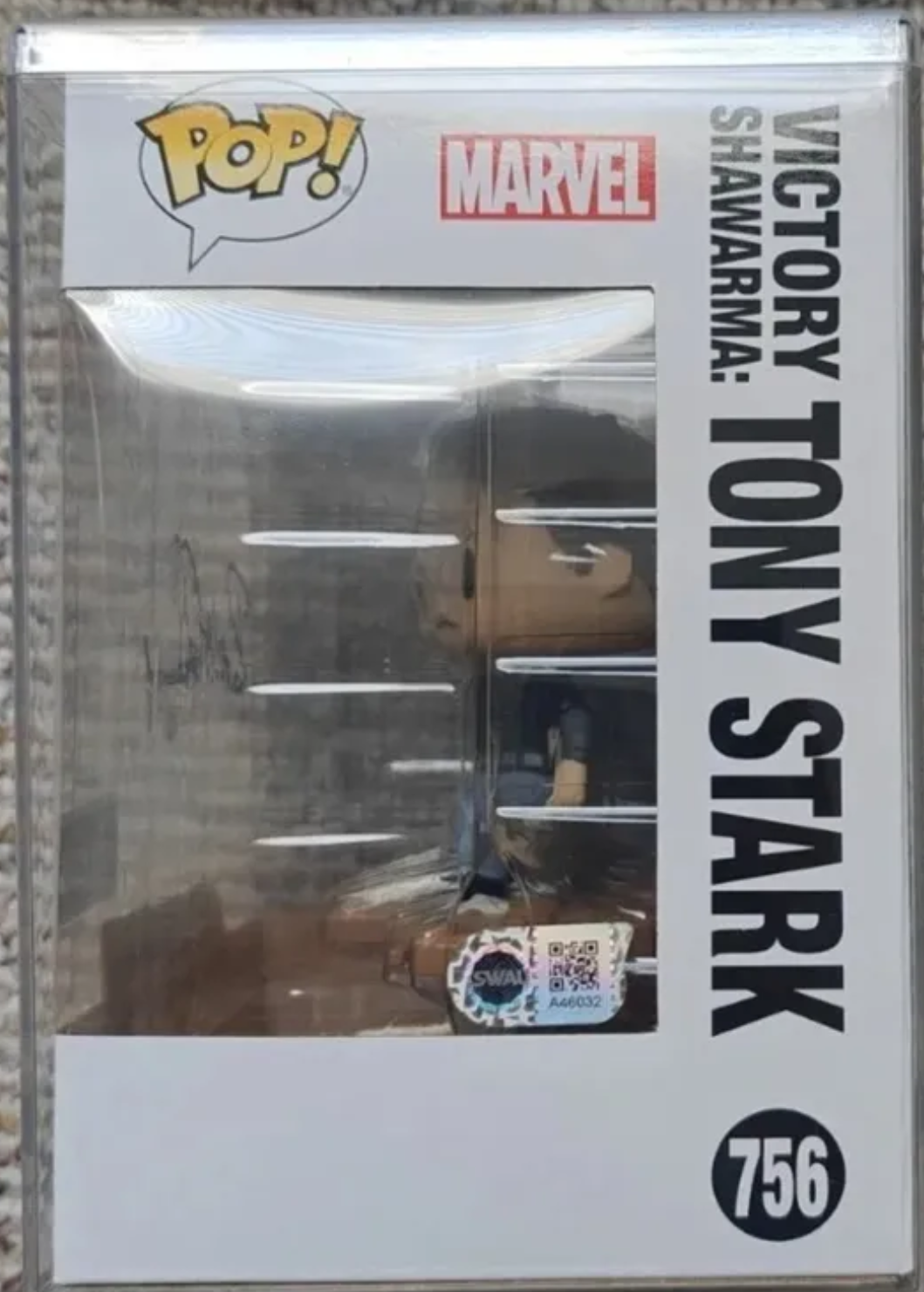 Robert Downey Jr Signed Victory Shawarma Funko Pop Amazon Exclusive SWAU Genuine