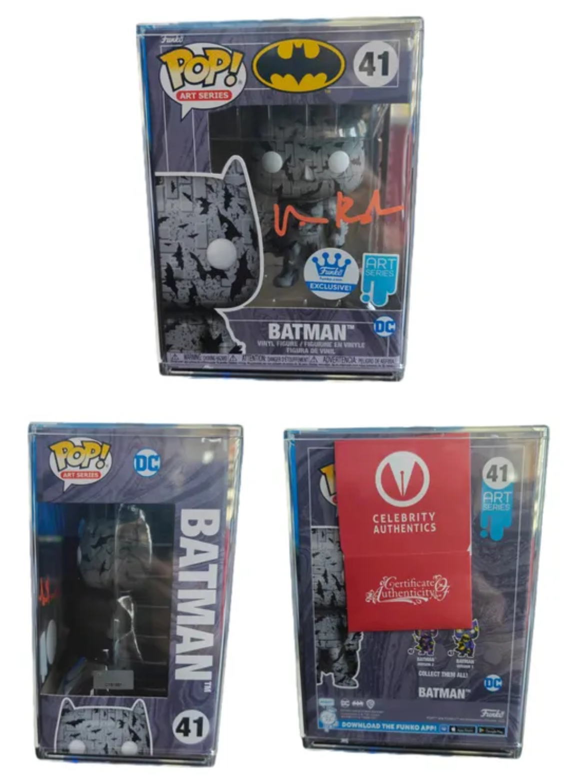 Val Kilmer Signed DC Batman Funko Pop - Funko Exclusive - Art Series