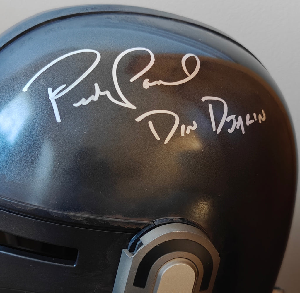 Pedro Pascal Signed & Inscribed EFX Precision Crafted Replica Star Wars: The Mandalorian Helmet 1:1 Scale