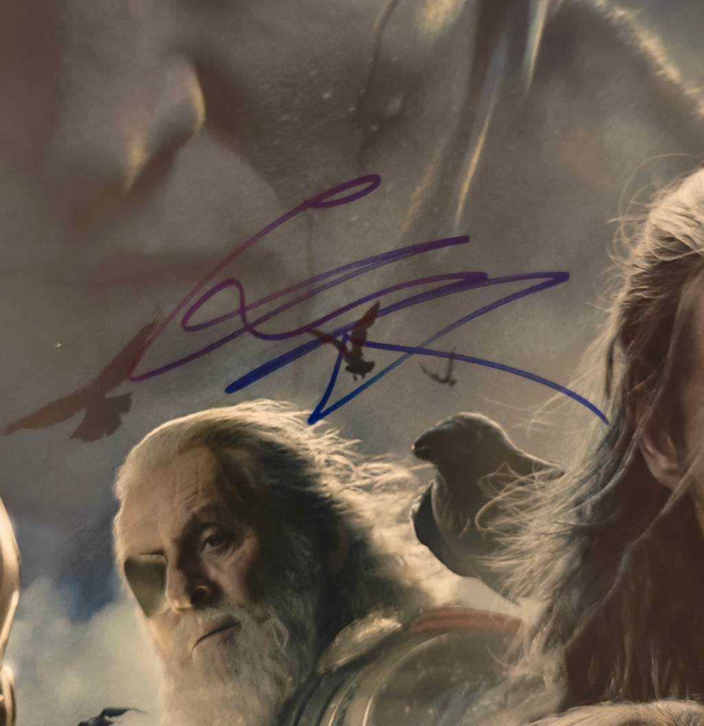 Portman, Hopkins, Hemsworth, Hiddleston 4x Signed Thor: Dark World Original Double-Sided Poster
