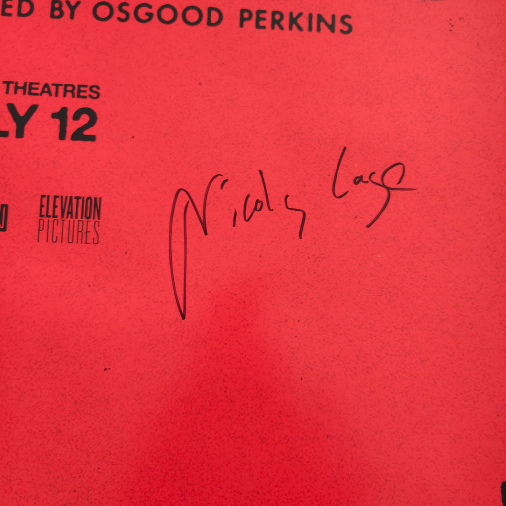 Nicolas Cage Signed 27x40 Original Single-Sided Longlegs Poster