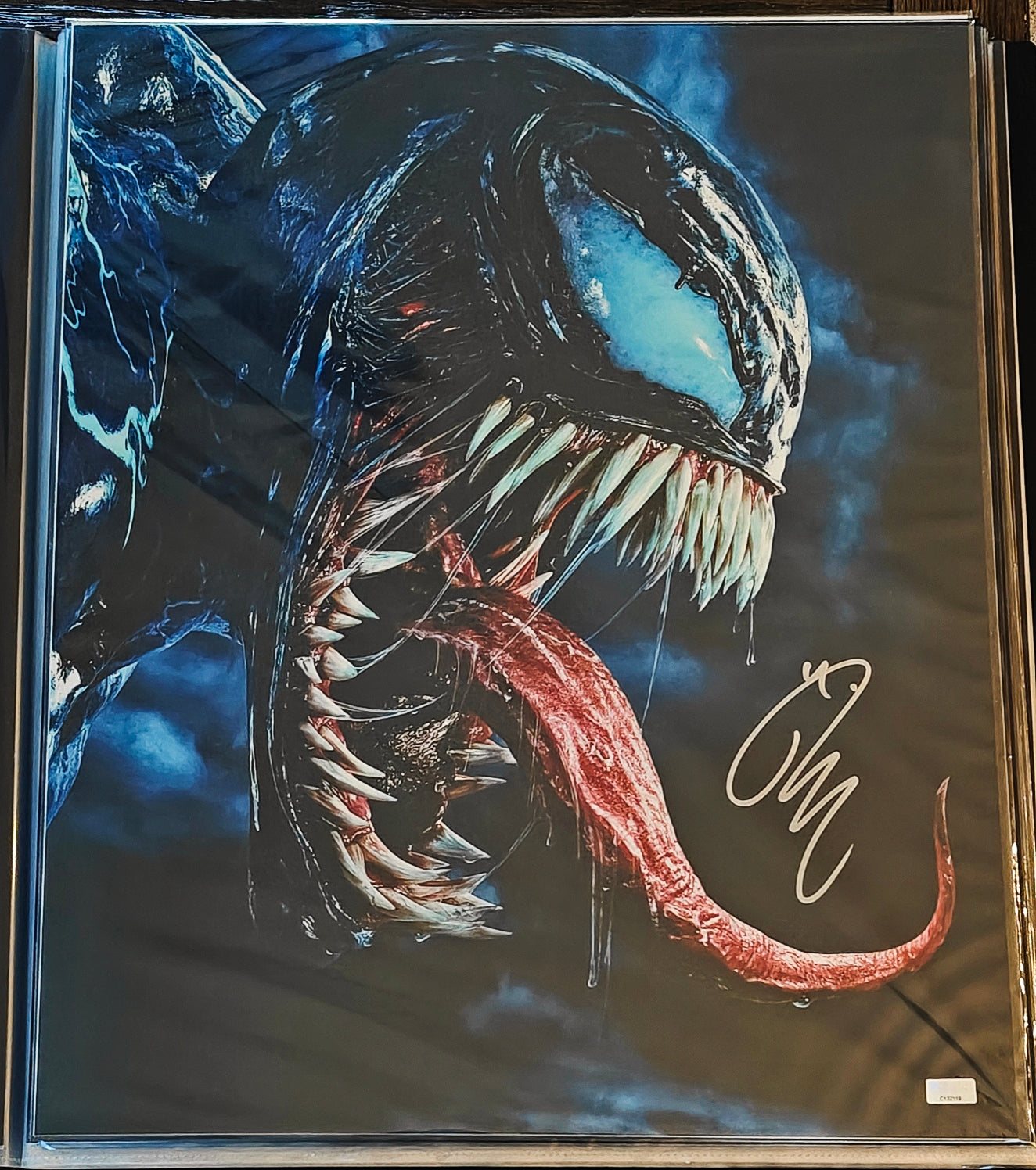 Tom Hardy Signed 16x20 Photo as Venom from Marvel's Venom