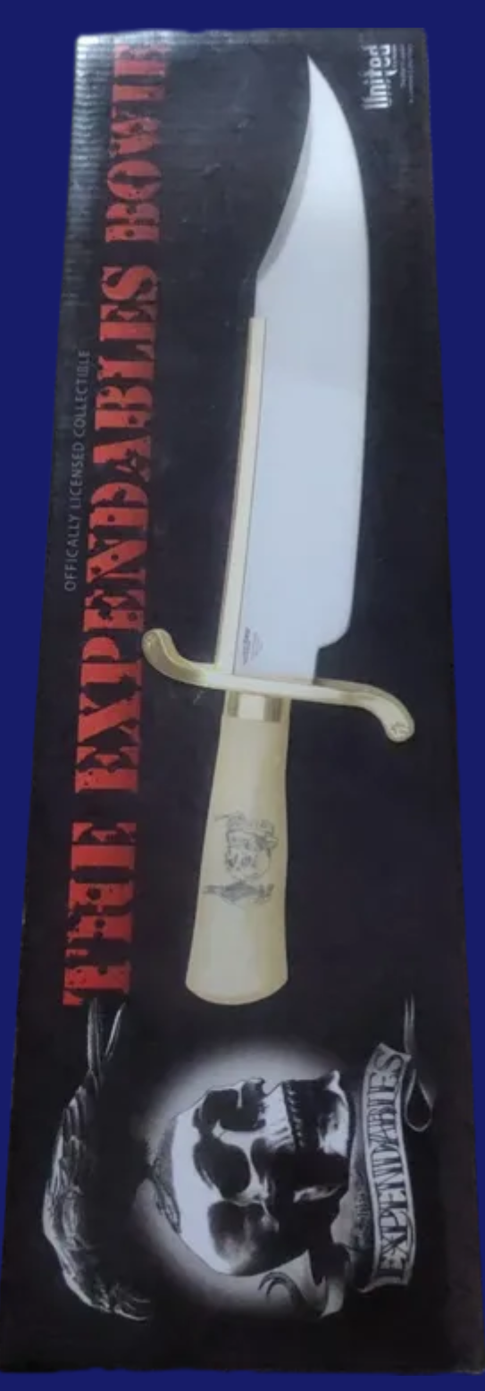 Stallone, Ford, Schwarzenegger, Gibson, Lundgren 5x Signed Gil Hibben The Expendables Bowie Knife Set