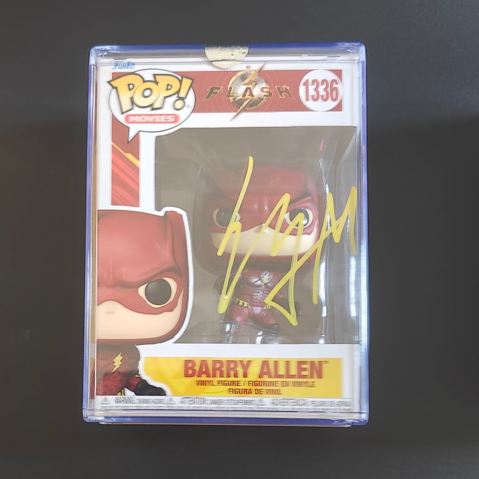 Ezra Miller Signed The Flash #208 Funko Pop DCEU
