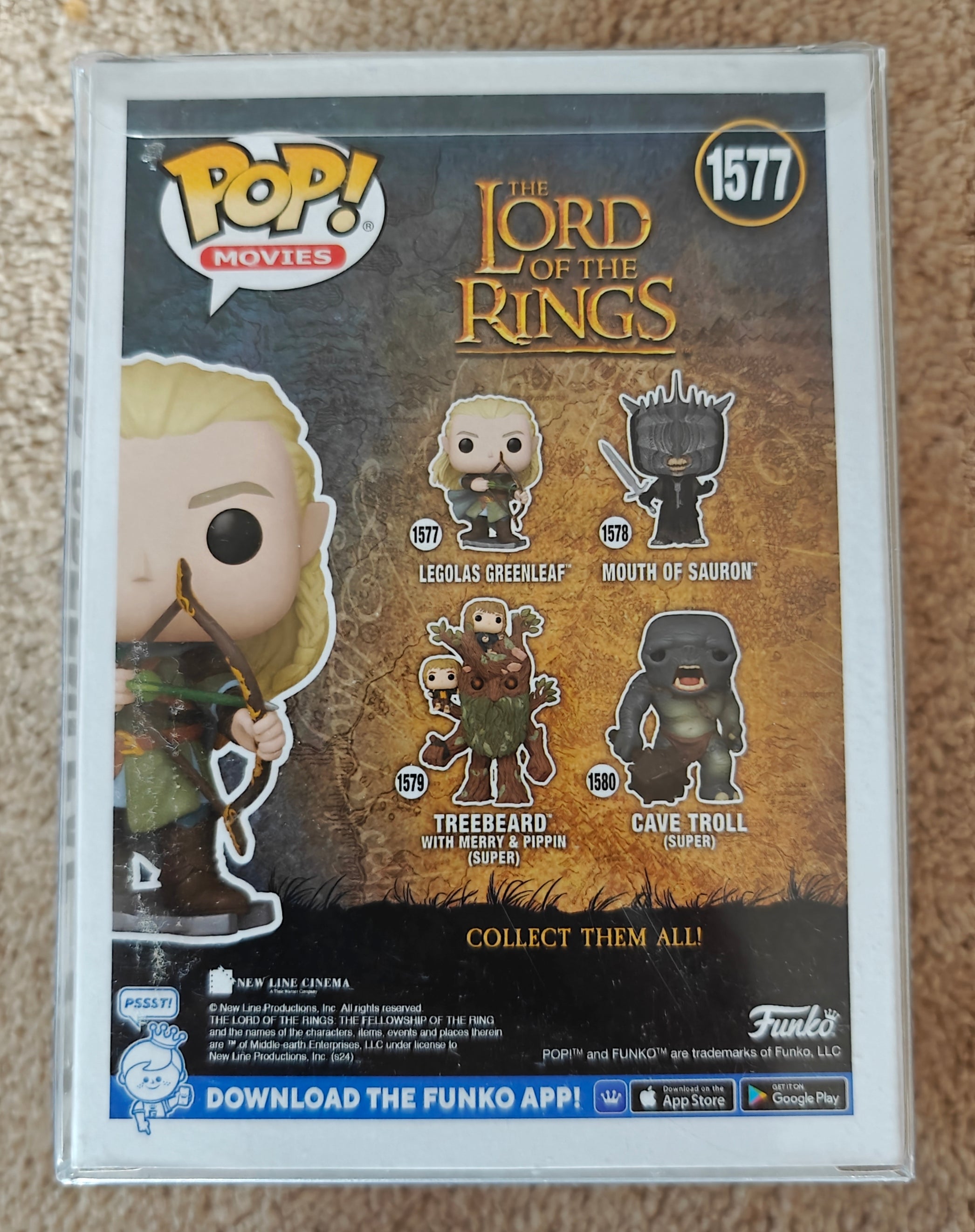 Orlando Bloom Signed w. Character Name Legolas Lord of the Rings Funko Pop